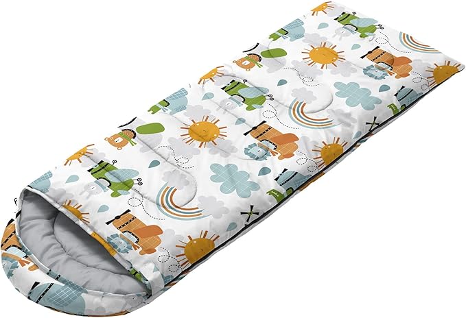Kids Sleeping Bag for Boys and Girls,Monster Alien Print-Lightweight Warm Portable Outdoor Indoor-Waterproof Cold Weather Resistant Sleeping Bag for Camping Hiking