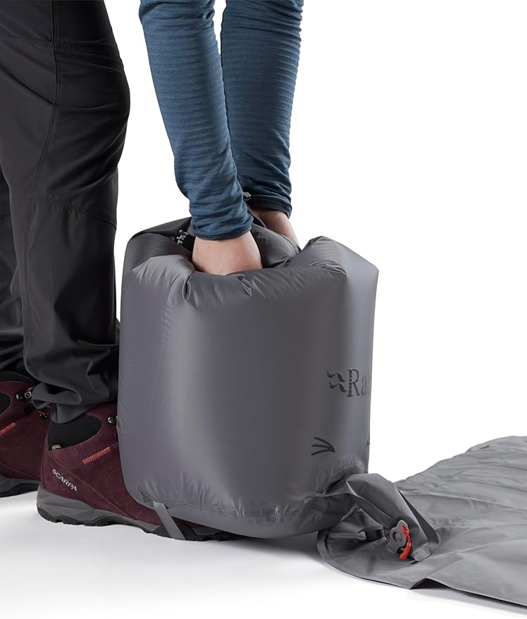 Rab Stratosphere 4 Lightweight Insulated Sleeping Pad for Camping & Backpacking - Graphene - Regular Wide
