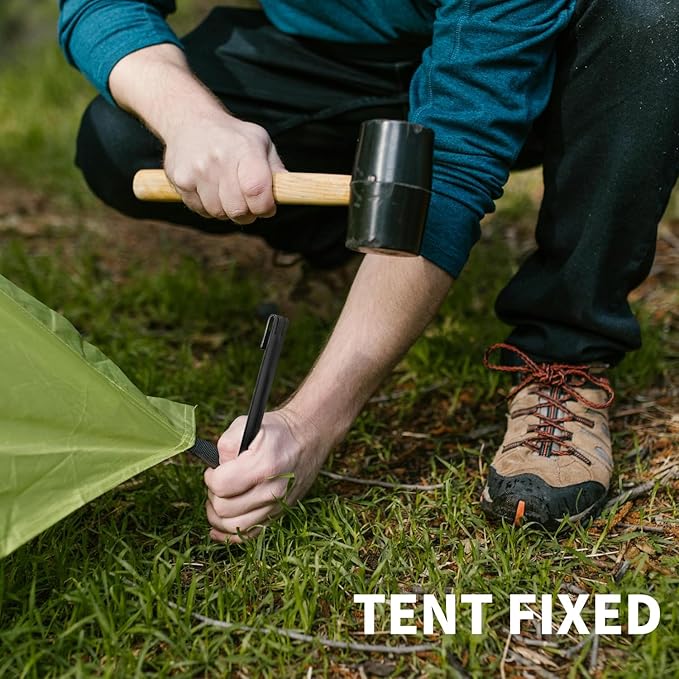 6Pcs Black Metal Landscape Edging Stakes, 10In Garden Stakes Landscape Anchoring Spikes for Terrace Board/Landscape Edging Coil/Grass Barrier/Bender Board