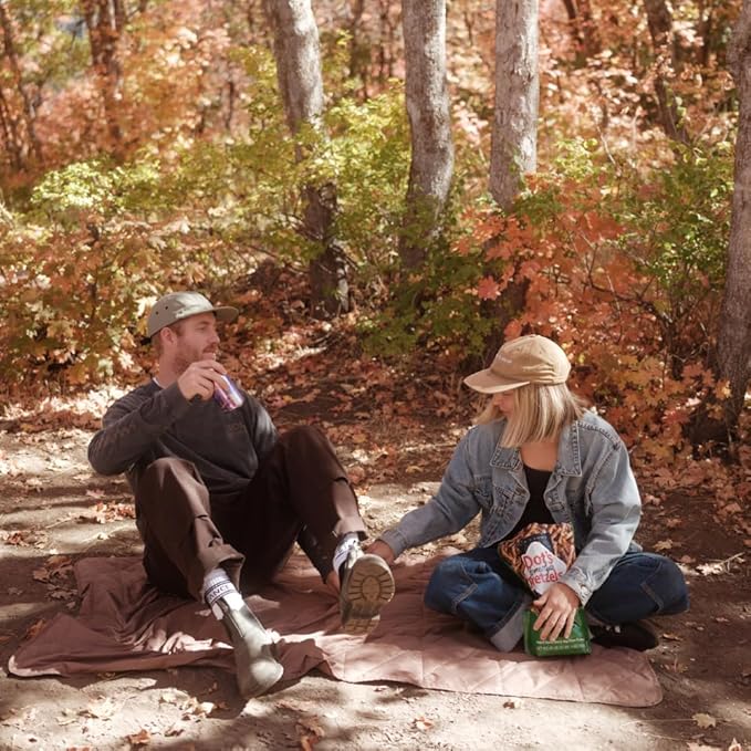 Gravel Layover Blanket – Compact, Warm Down Alternative with Travel Pouch (Spruce)