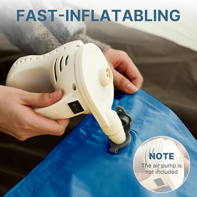 Naturehike Camping Sleeping Pad with Quick-Inflating, Ultralight Memory Foam Sleeping Mat for Camping Backpacking Hiking Traveling Tent, Blue