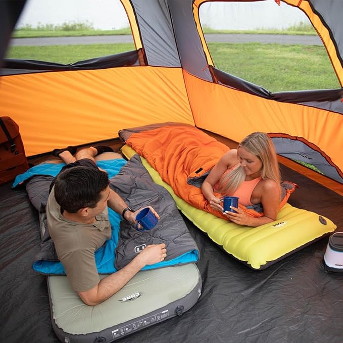 CORE Regular Self Inflating Camping Bed | Perfect Blow Up Mattress for Travel Car Camping & Outdoor Use | Air & Foam Filled Inflatable Sleeping Pad for Adults