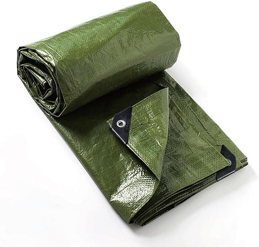 GUARD SHIELD Tarp Green 12x16 Feet Multi Purpose Waterproof Poly Tarp Cover 5mil