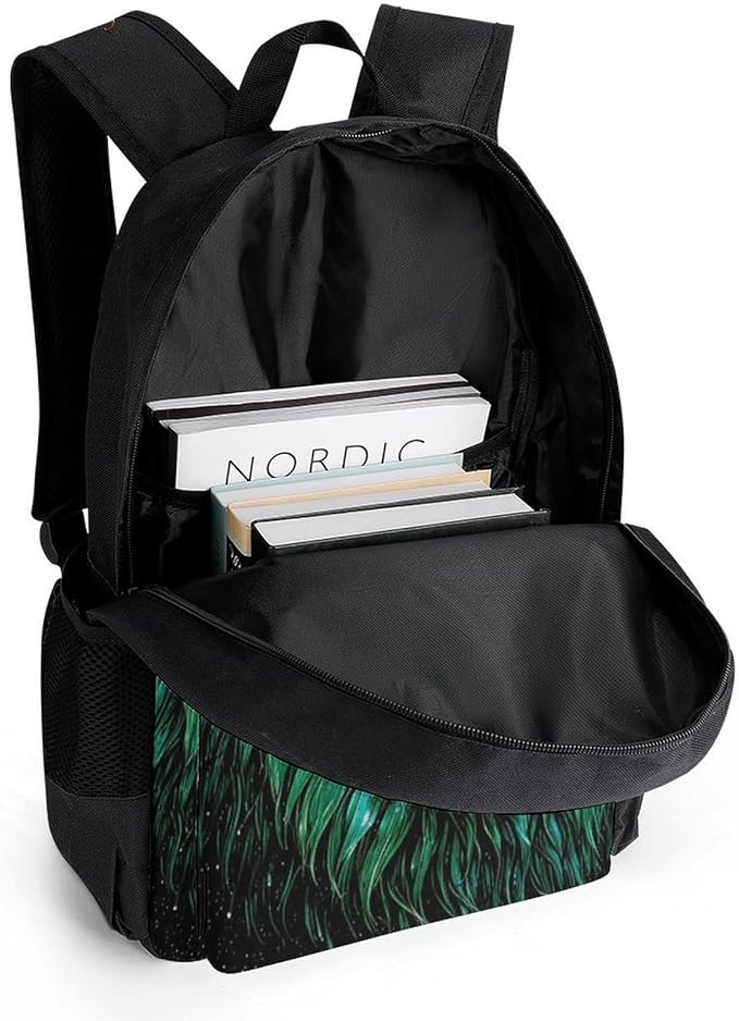 Supdreamc Rucksacks Multipurpose Anti-Theft Big Capacity Bookbag, Abstract Galaxy Lion Head Art Travel Hiking Camping Rucksack With Padded Straps