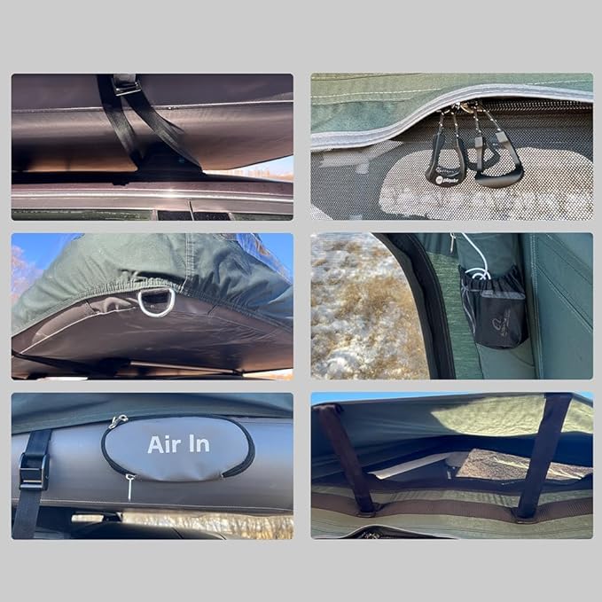 Waterproof Portable Inflatable Car Roof Top Tent Camping Tent with Skylight for Family Outdoor Camping Fishing
