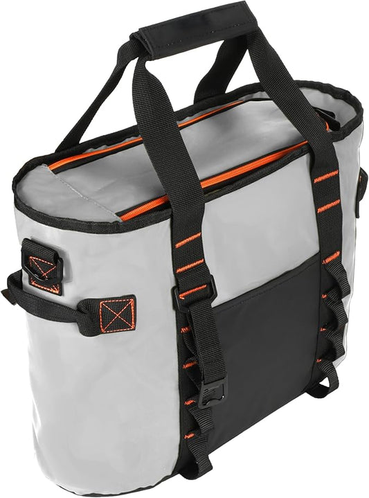 20 Cans Insulated Cooler Bag, Collapsible Leakproof Outdoor Portable Cooler with Zippered, Reusable Portable Grocery Cooler Bags for Travel, Picnic, Camping, Kayaking