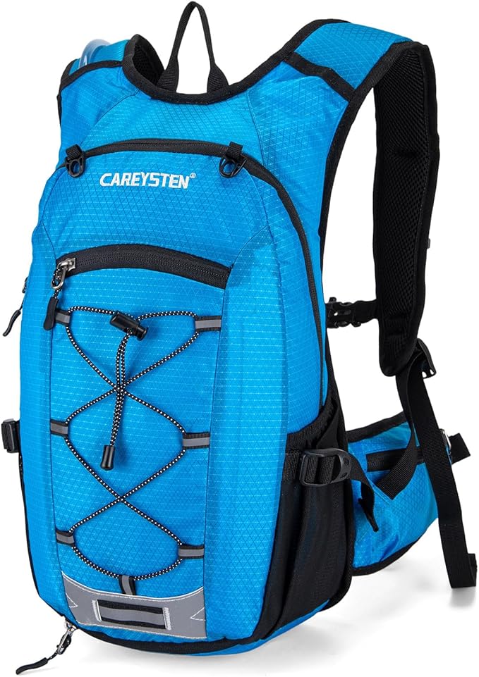 Hydration Backpack Cycling Backpack Women Running Backpack Water Backpack for Hiking Biking Backpack for Men Equipped with 2L Water Bag