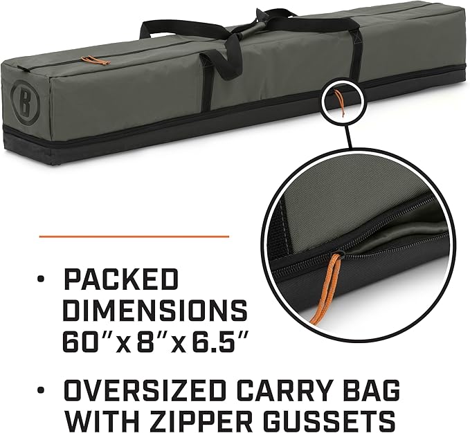 Bushnell Tent | Instant Pop Up 3P / 4P/ 6P / 8P Hub Style Tents | Best Pop Up Tent for Camping, Hiking, Family Camping, Hunting, Fishing, and Basecamp