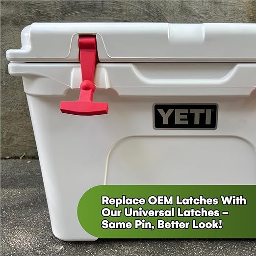 Beast Cooler Accessories 2 Pack Replacement Lid Latches Compatible with Yeti and RTIC Coolers - Ergonomic, Heavy-Duty Design Enhances Durability, Grip, and Style for All Yeti and RTIC Cooler Models