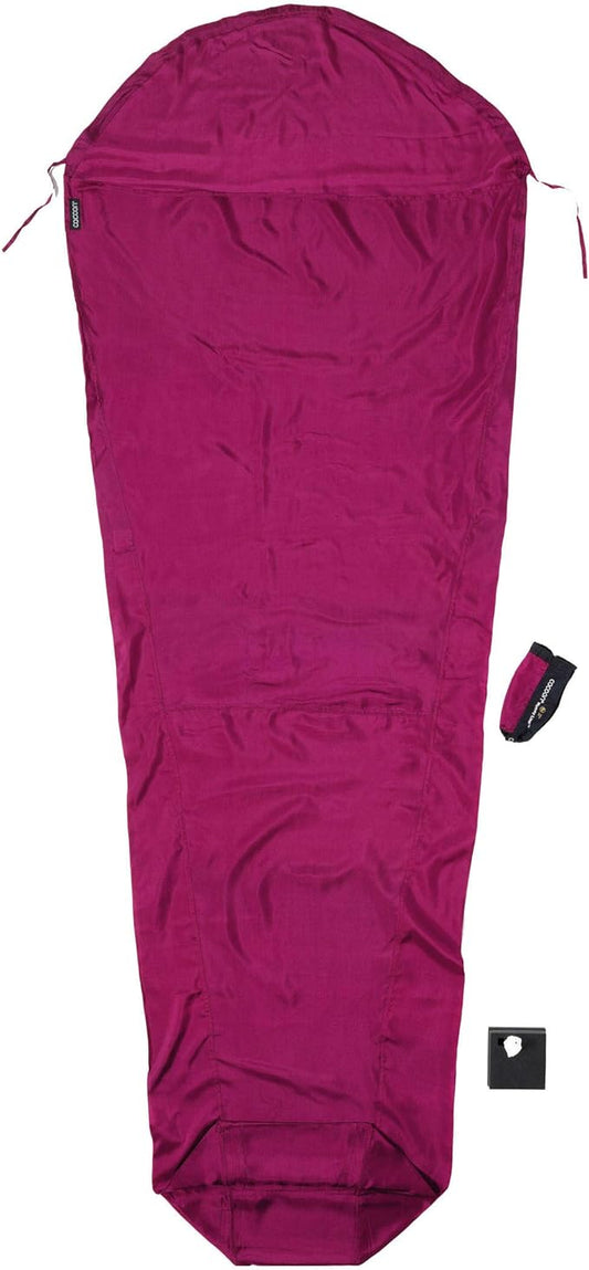 COCOON - Premium - MummyLiner - Silk - Mulberry Red - Regular