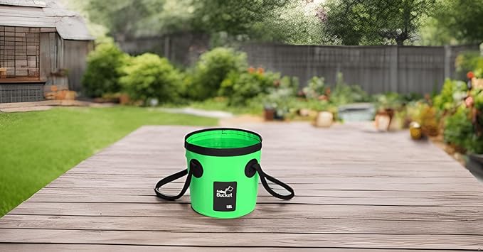 BANCHELLE Collapsible Bucket Water Container Portable Folding Camp Wash Basin for Outdoor Traveling Hiking Fishing Car Washing Gardening Camping 2 PCS