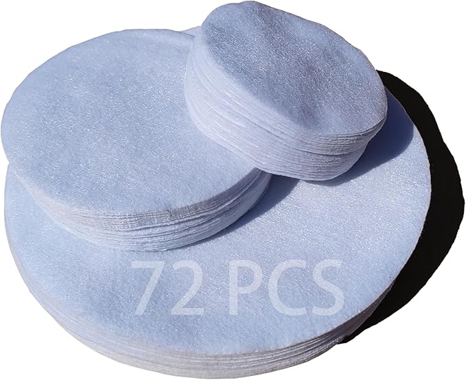 Felt Plate Dividers, 72 PCS Soft Premium Plate Protectors for Stacking Cookware Storage, Washable & Reusable Separators Pads for Stacking & Protection, 24 Each of 10/6/4.5 inch