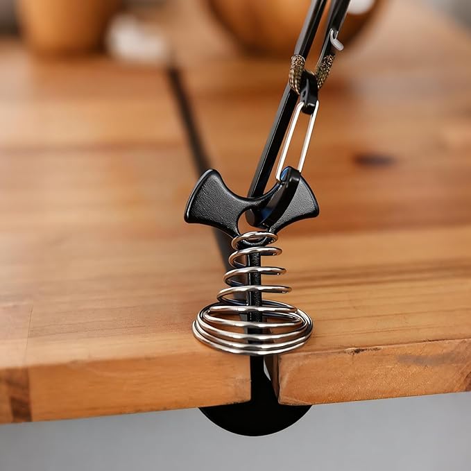 STARVAST 24PCS Deck Anchors Pegs with Carabiners, Rope Tent Tie Down Stakes Clips, Tie Down Anchor Rope Tensioner, Canopy Tent Anchors Outdoor Camping Tent Accessories (Black)