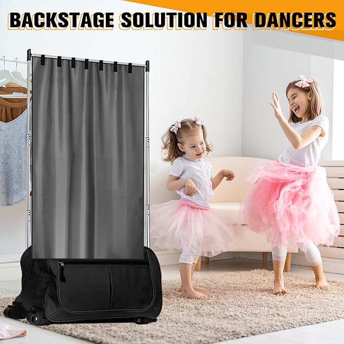 Privacy Curtain for Dance Bag Suitcase Portable Changing Room Privacy Curtain Without Rack Partition Screens for Dancer Backstage Accessories, Camping, Window Shades