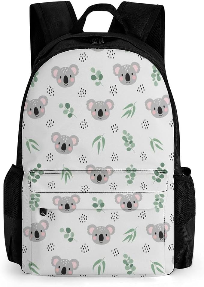 Sturdy Multipurpose Dual Shoulder Bag for Gym and Outdoor Activities, Koala Grey, Travel Hiking Daypack