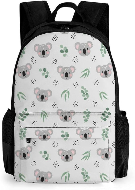 Sturdy Multipurpose Dual Shoulder Bag for Gym and Outdoor Activities, Koala Grey, Travel Hiking Daypack