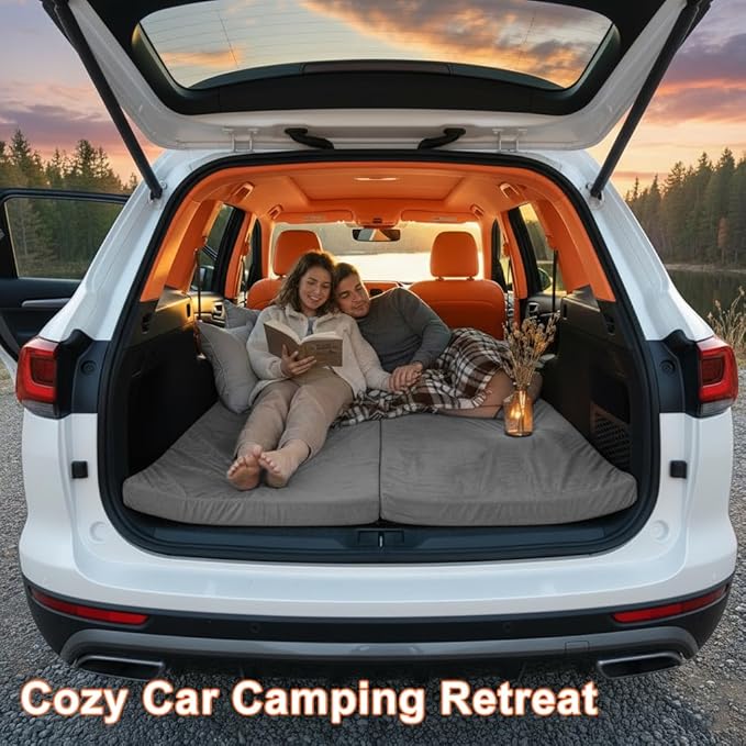 Roll Up Foam Camping Mattress - 30D High-Density Foam Sleeping Pad with Travel Bag - Portable Floor Mat for Tent, Car Camping & Guest Bed Cot