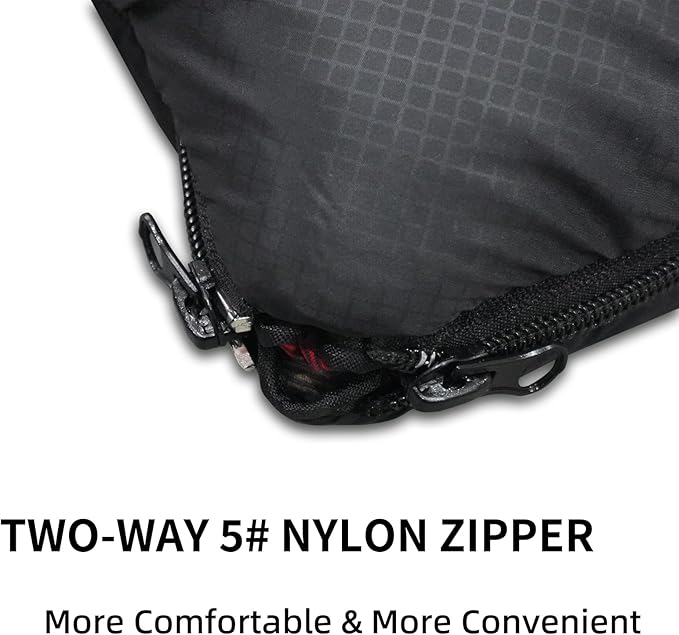 Mountainlodge Polycotton Sleeping Bag for Adult,Cold&Warm Weather Large with Compression Sack and Water Resistant for Family Camping,Travel and Car Camping