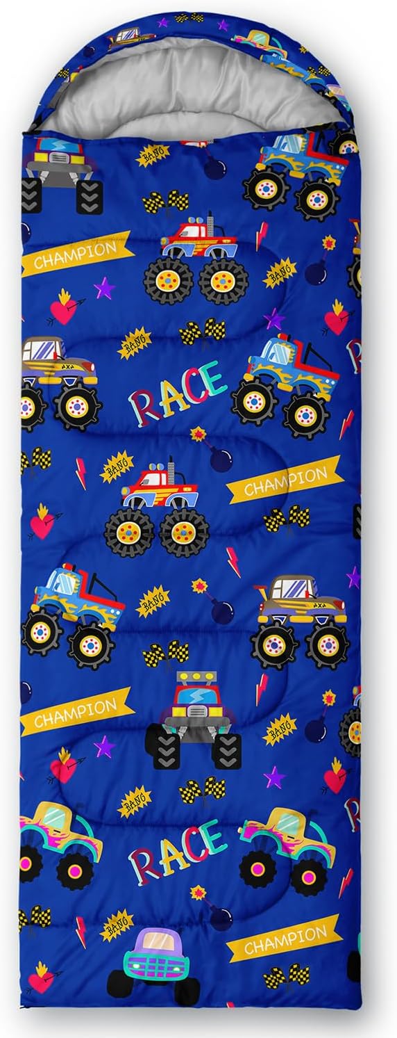 Sleeping Bags for Adults and Kids Camping Sleeping Bags for Girls and Boys Lightweight Waterproof Cold/Warm 3-Season Outdoor Travel with Compression Bags