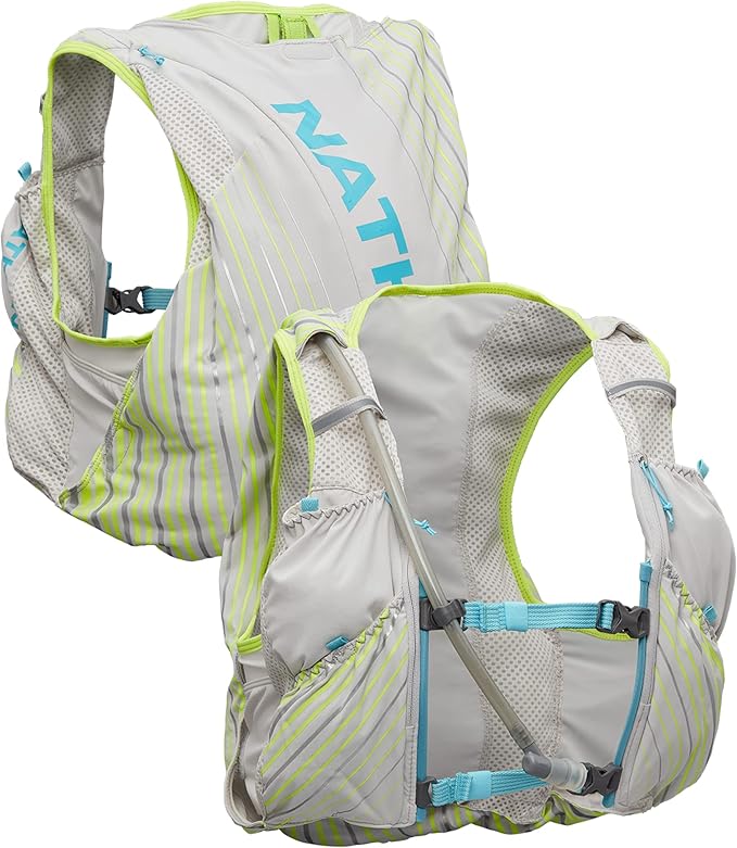 Nathan Pinnacle Race Vest 12L Hydration Pack, 1.6L Water Bladder, Running Vest, Water-Resistant Pockets, Lightweight & Moisture Wicking