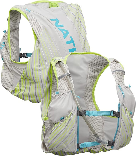 Nathan Pinnacle Race Vest 12L Hydration Pack, 1.6L Water Bladder, Running Vest, Water-Resistant Pockets, Lightweight & Moisture Wicking