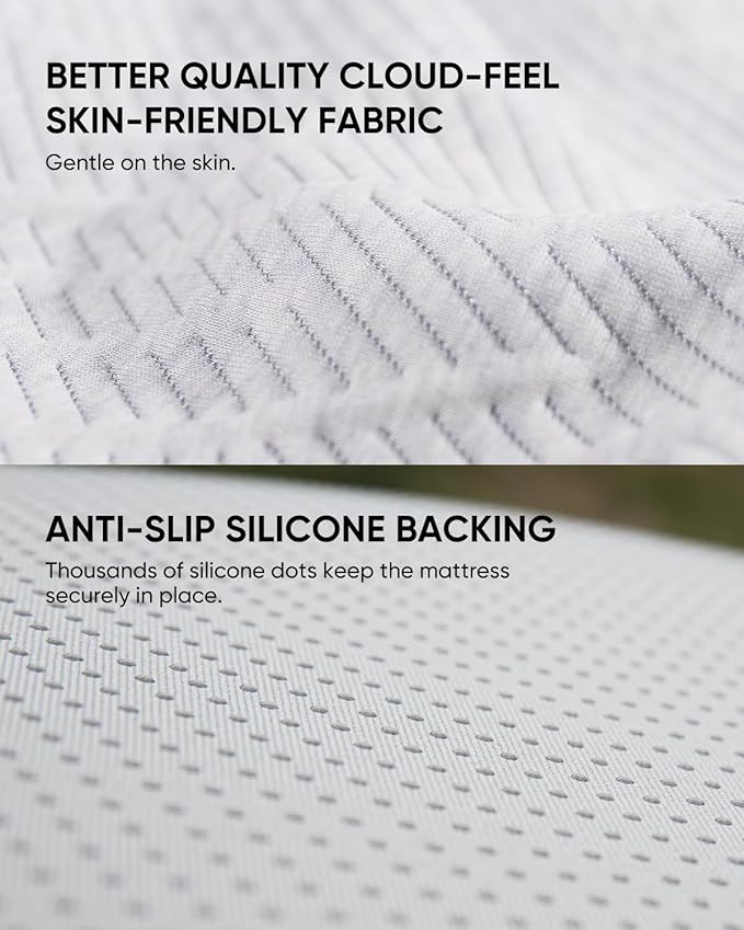 Tesla Model 3 Camping Mattress | Foldable Memory Foam Car Bed, Custom-Fit for Tesla Trunk Sleep Pad, Non-Slip, Dual-Mode Design, Skin-Friendly Cover, Ideal for Road Trips & Car Camping