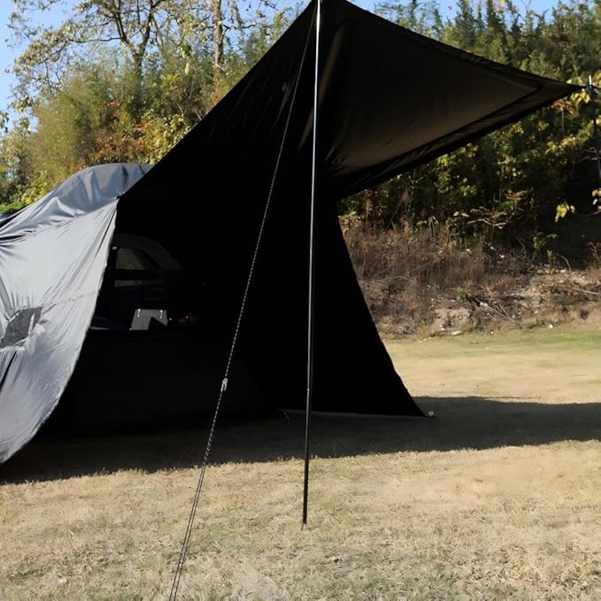2-in-1 Hatchback Tent & Car Awning | SUV/Minivan Tailgate Sun Shelter for Camping, Beach & Road Trips Waterproof 3000MM UPF 50+ (Upgraded Rip-Resistant)