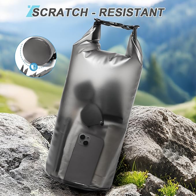 Dry Bags for Kayaking Waterproof, 5L/10L Dry Storage Bag, Roll Top Wet Bag for Swimming, Boating, Fishing,Camping & Beach