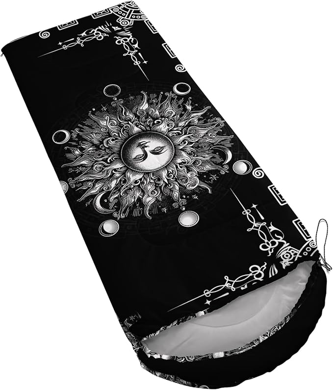 AILONEN Kawaii Puppy Sleeping Bag for Kids Boys Girls,Warm and Cool Weather,Lightweight,Waterproof Backpacking,Cartoon Cute Dog & Duck Animal Themed Blue Sleeping Bag for Camping