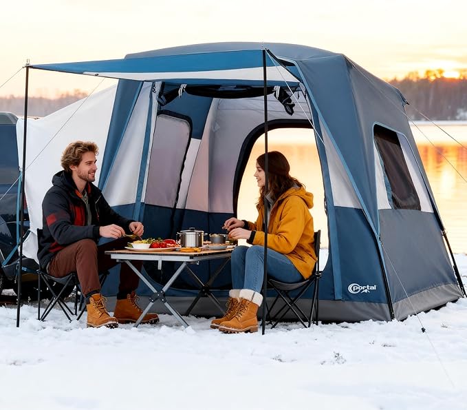 Portal 5-Person SUV Tent with Porch, 2-in-1 Car Camping Tent, Water-Resistant & Windproof, Trunk Tent for Travel & Outdoor Adventures