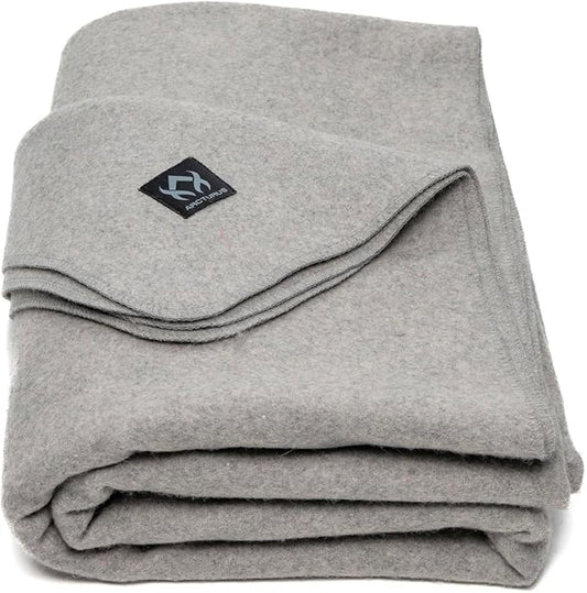 Arcturus Military Wool Blanket - Warm, Thick, Washable - Great for Outdoors, Camping, Stadium Blanket, Picnics, Travel - Car & Bushcraft Survival Kits