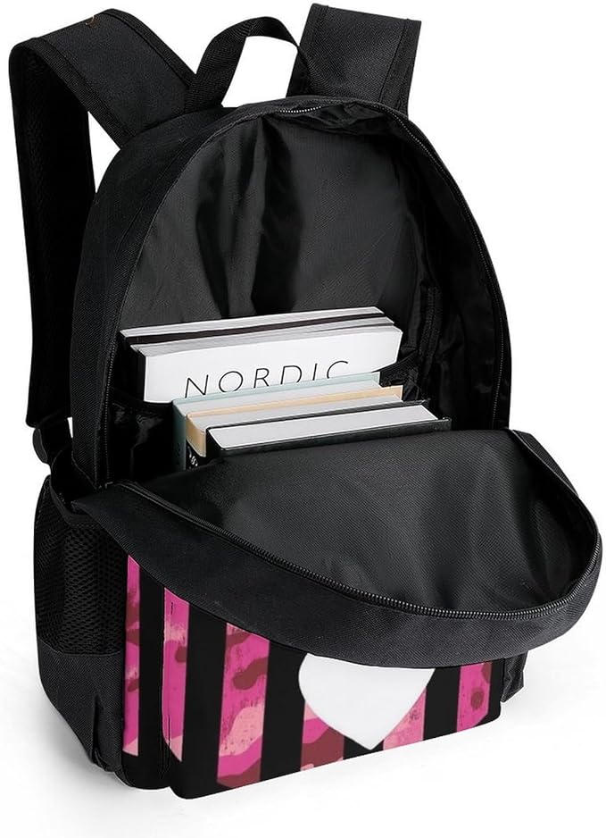 Lightweight Daypack for Camping Business Walking Cycling, Large Capacity Anti-Theft Multipurpose Bookbag, American Flag Camo Funny Deer Hunting Pink Camouflage Gym Outdoor Hiking Backpack