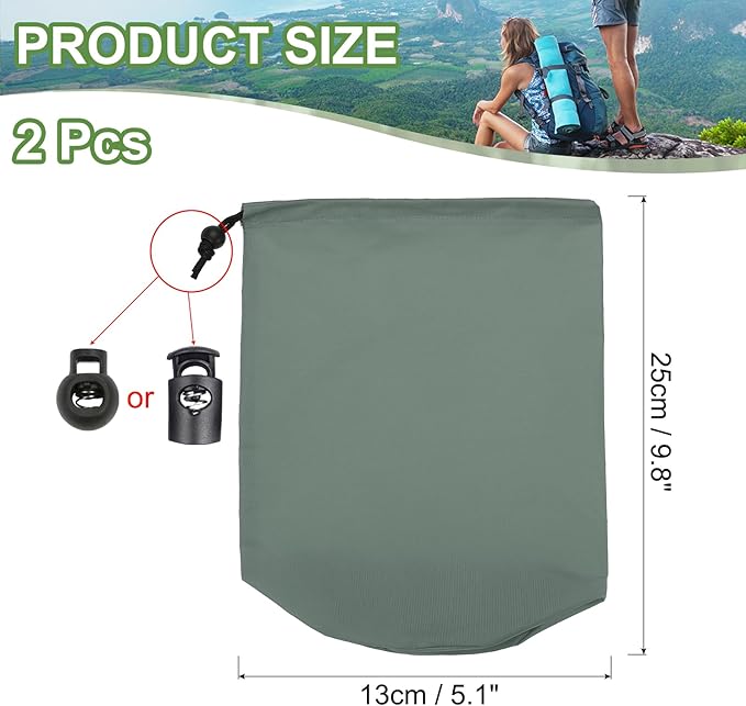 PATIKIL Stuff Sack, Waterproof Outdoor Storage Sack Portable Drawstring Dust Flap Bag Lightweight Sleeping Bag for Camping Hiking Travel