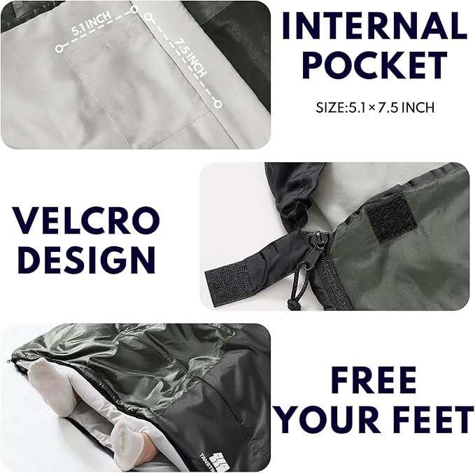 20°F XXL Sleeping Bags for Adults Cold Weather,Camping Sleeping Bag with Compression Sack for Winter Hiking, Hunting,Traveling