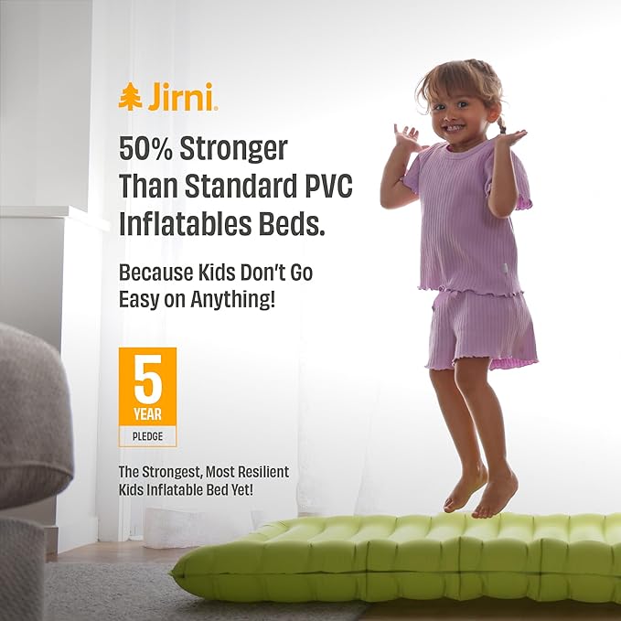 Nimble Toddler Travel Bed | Innovative New Pump | Ultra Lightweight & Super Durable Toddler Camping Bed | Eco-Friendly Kids Air Mattress | Child Travel Bed | Inflatable Portable Bed for Kids