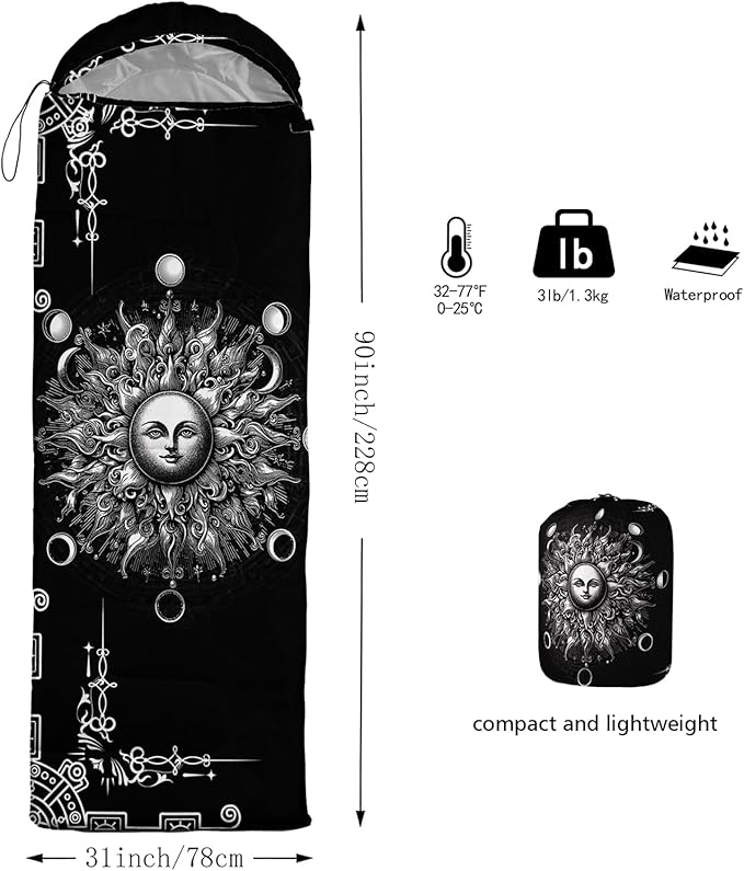 AILONEN Kawaii Puppy Sleeping Bag for Kids Boys Girls,Warm and Cool Weather,Lightweight,Waterproof Backpacking,Cartoon Cute Dog & Duck Animal Themed Blue Sleeping Bag for Camping