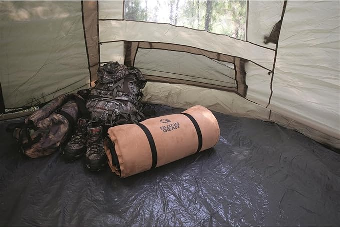 Guide Gear Self Inflating Double Sleeping Pad 2 Person, 3-inch Foam Padding, Portable, Camping, Backpacking, Hunting, Tent Accessories