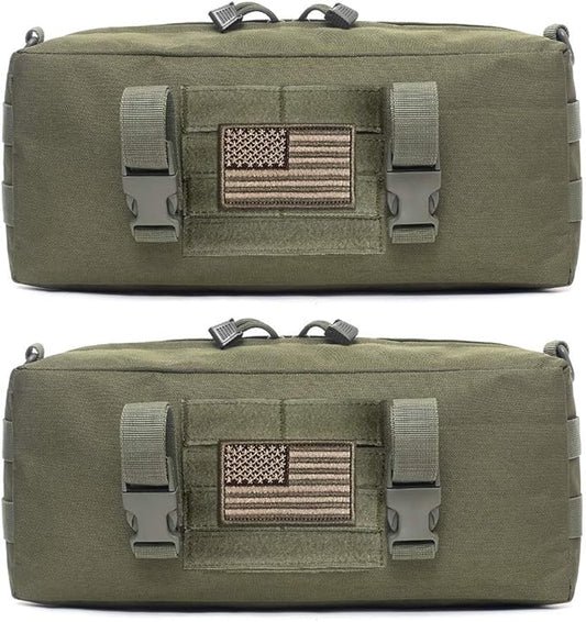 WYNEX Large Molle Pouch, Tactical Molle Bag Vertical Admin Pouch, Modular Utility Pouch Increment Side Pouch for Tactical Backpack Molle Rucksack Attachment, with Shoulder Strap For Use as Sling Bag