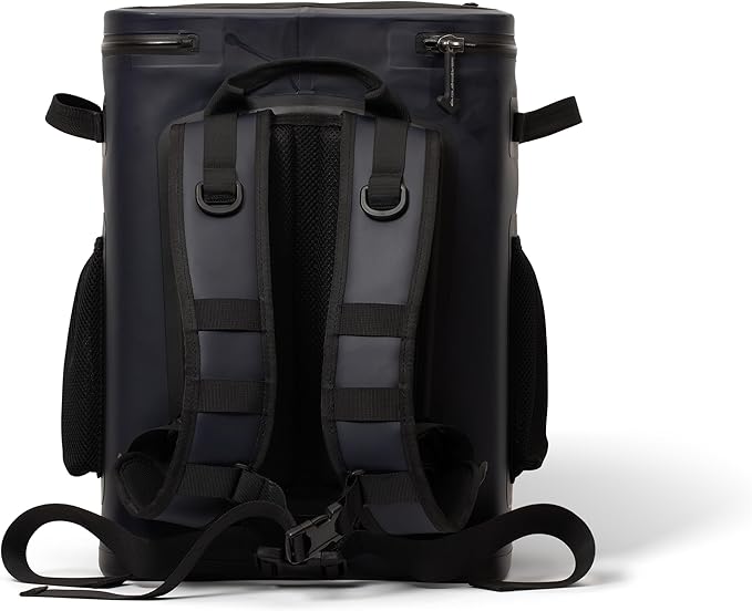 Quiksilver Welded Bungee Backpack Cooler, 30L/36 Cans, 48-72 Hours Insulation, Leakproof & Waterproof IPX7 Rated, Heavy-Duty 600D TPU, Adjustable Straps