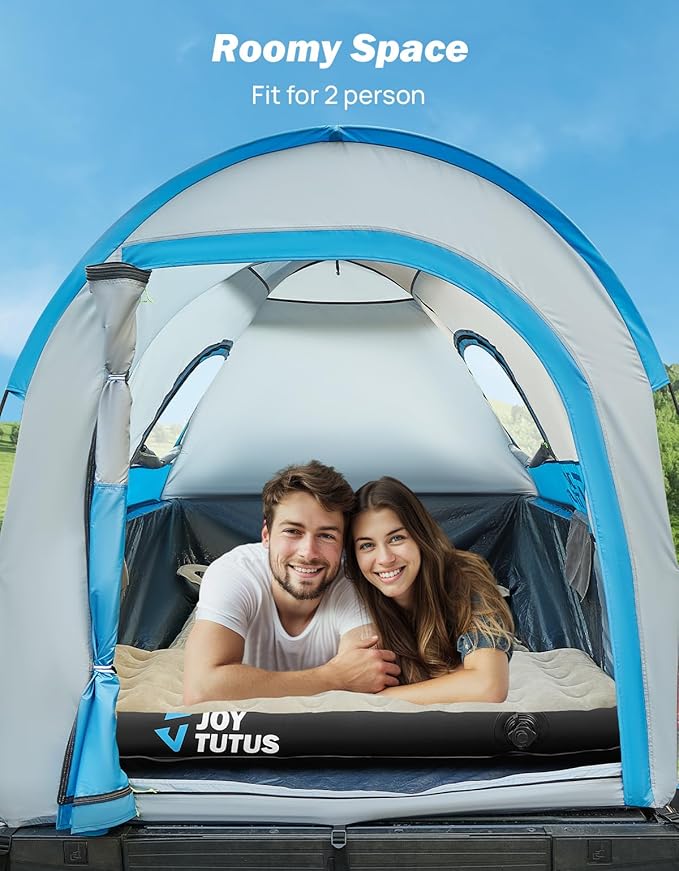 JOYTUTUS Truck Tent with Rainfly 5.0Ft+JOYTUTUS 5.0Ft Truck Bed with Removable Extension