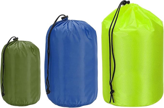 PATIKIL Stuff Sack, Waterproof Outdoor Storage Sack Portable Drawstring Dust Flap Bag for Hiking Backpacking