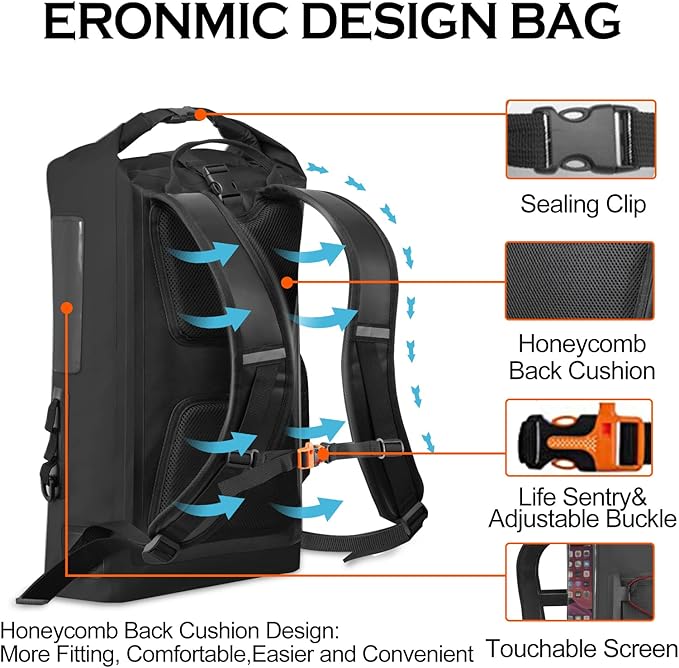 Waterproof Backpack Kayak Dry Bag Backpack Waterproof 30L