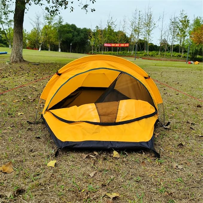 Backpacking Tent, Ultralight Single Person Tent for Camping & Hiking, Waterproof, Windproof, 1 Person, 24.3oz