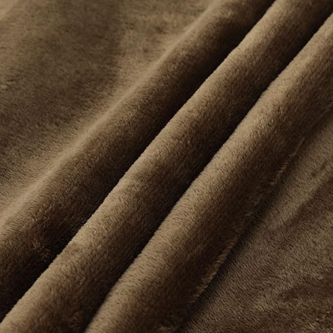 NANPIPER King Size Sherpa Blanket, Soft Fleece Throw for Bed, Reversible Thick Fuzzy Blanket for Winter (Military Olive Green, 90x108 inches)