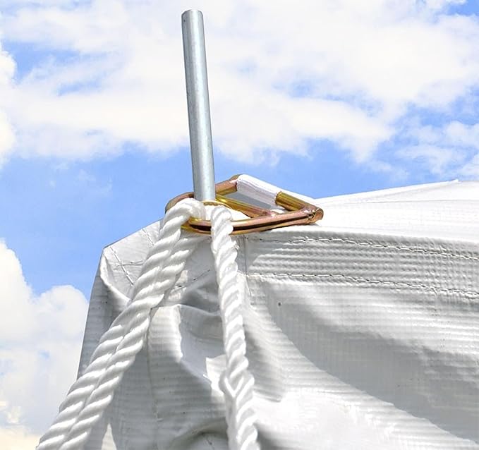 Party Tents Direct 20'x20' Weekender Standard Canopy Pole Tent - Easy Up Canopy Tent with 80 Person Capacity - Outdoor Canopies for Parties, Weddings, & Events (Yellow/White Top)