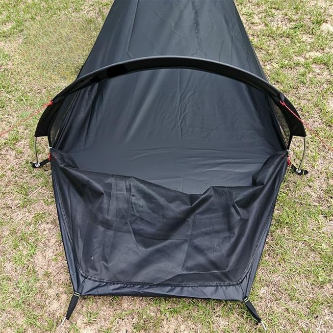 Ultralight 1-Person Sleeping Bag Tent Combo - Bug-Proof for Backpacking Mesh Tent