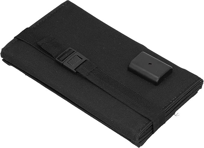 Backpack 20W USB Solar Panel - Foldable Portable Charger with Oxford Fabric, Intelligent Charging for Outdoor Devices (Black)
