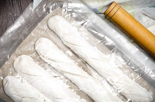 Wowfit 100 CT 18x24 Inch 1.1 Mil Clear Plastic Flat Open Poly Bags – Great for Bread Proofing, Dough, Injera, Food Storage, Jackets, Pillows, Laundry, and More