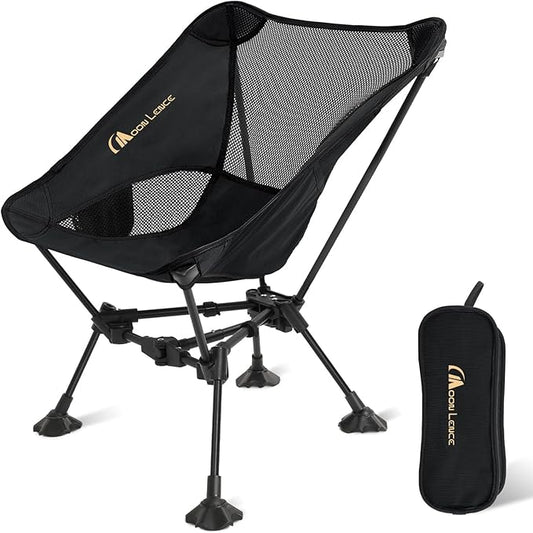 MOON LENCE Portable Camping Chair Backpacking Chair - The 4th Generation Ultralight Folding Chair - Compact, Lightweight Foldable Chairs for Hiking Mountaineering, Beach