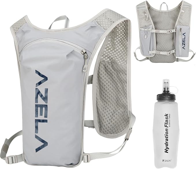 YAPJEB Lightweight Hydration Pack Backpack Vest, Optional 1.5L 2L BPA Free Water Bladder - Leakproof Breathable for Men Women Running Hiking Cycling Marathon
